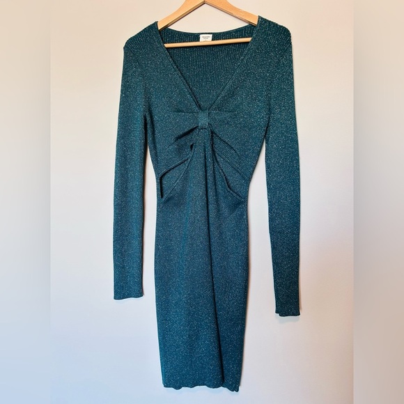 Abercrombie & Fitch Elegant Teal Long Sleeve Dress - Picture 2 of 12